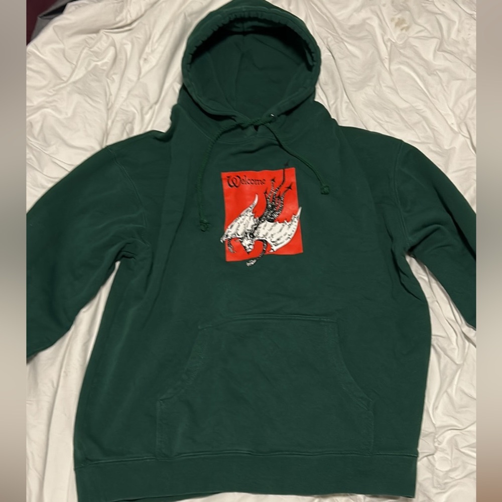 Forest Green Graphic Hoodie
